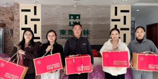 岁寒送暖，礼盒藏春丨东莞园林派发新春礼盒
